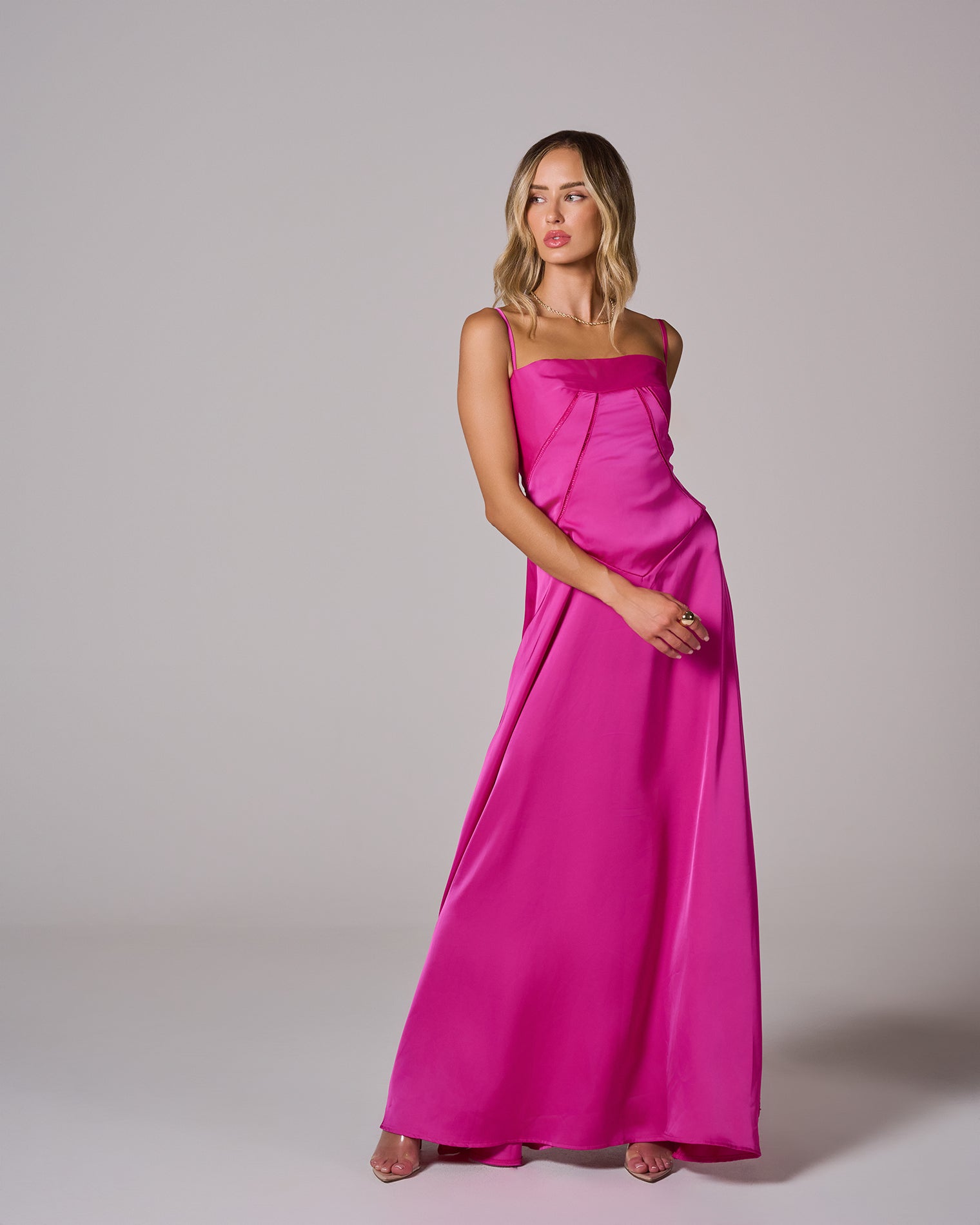 CINDY Lace Up Maxi Dress