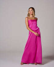 CINDY Lace Up Maxi Dress