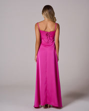 CINDY Lace Up Maxi Dress