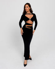 ADONIS Butterfly Cut Out Maxi Dress