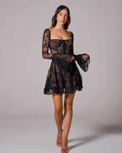 BIANCA Lace Corset Mini Dress