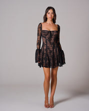 BIANCA Lace Corset Mini Dress