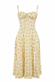 LOUISA Bustier Midi Dress