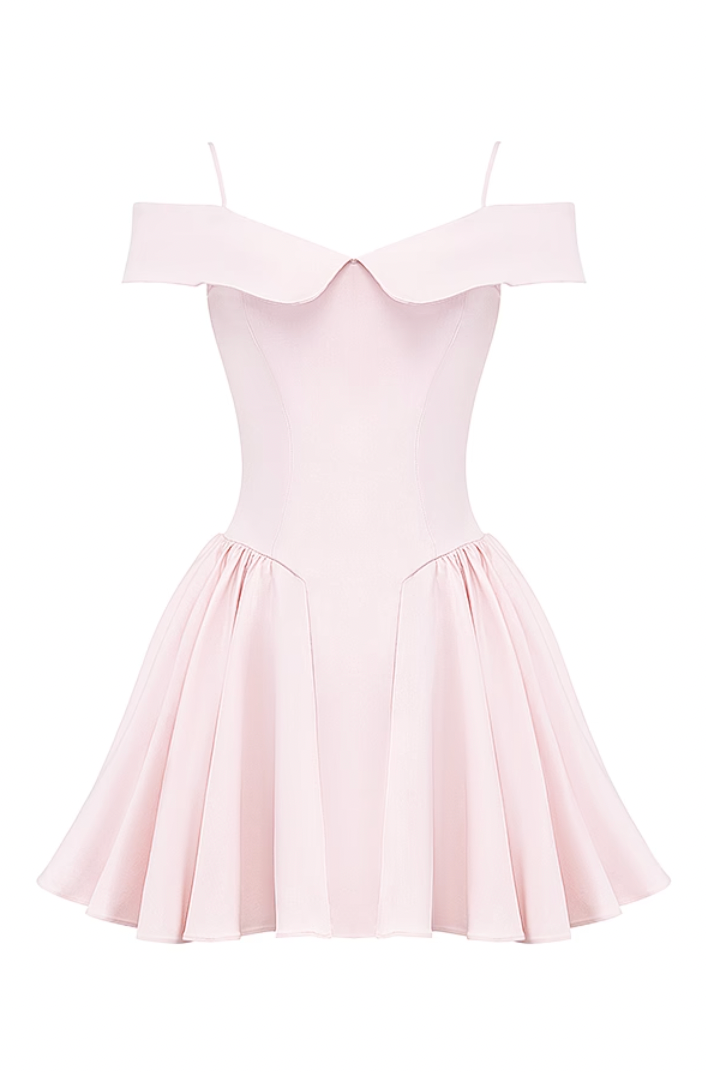 ESTHER Off Shoulder Mini Dress
