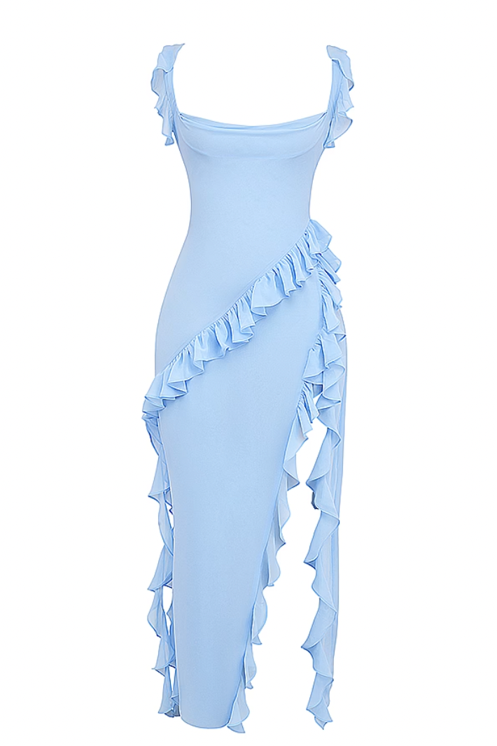 CONSTANCE Ruffle Maxi Dress