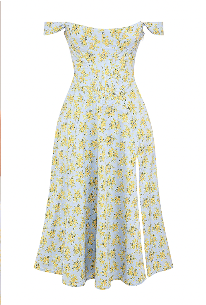 LUCILLA Floral Midi Dress