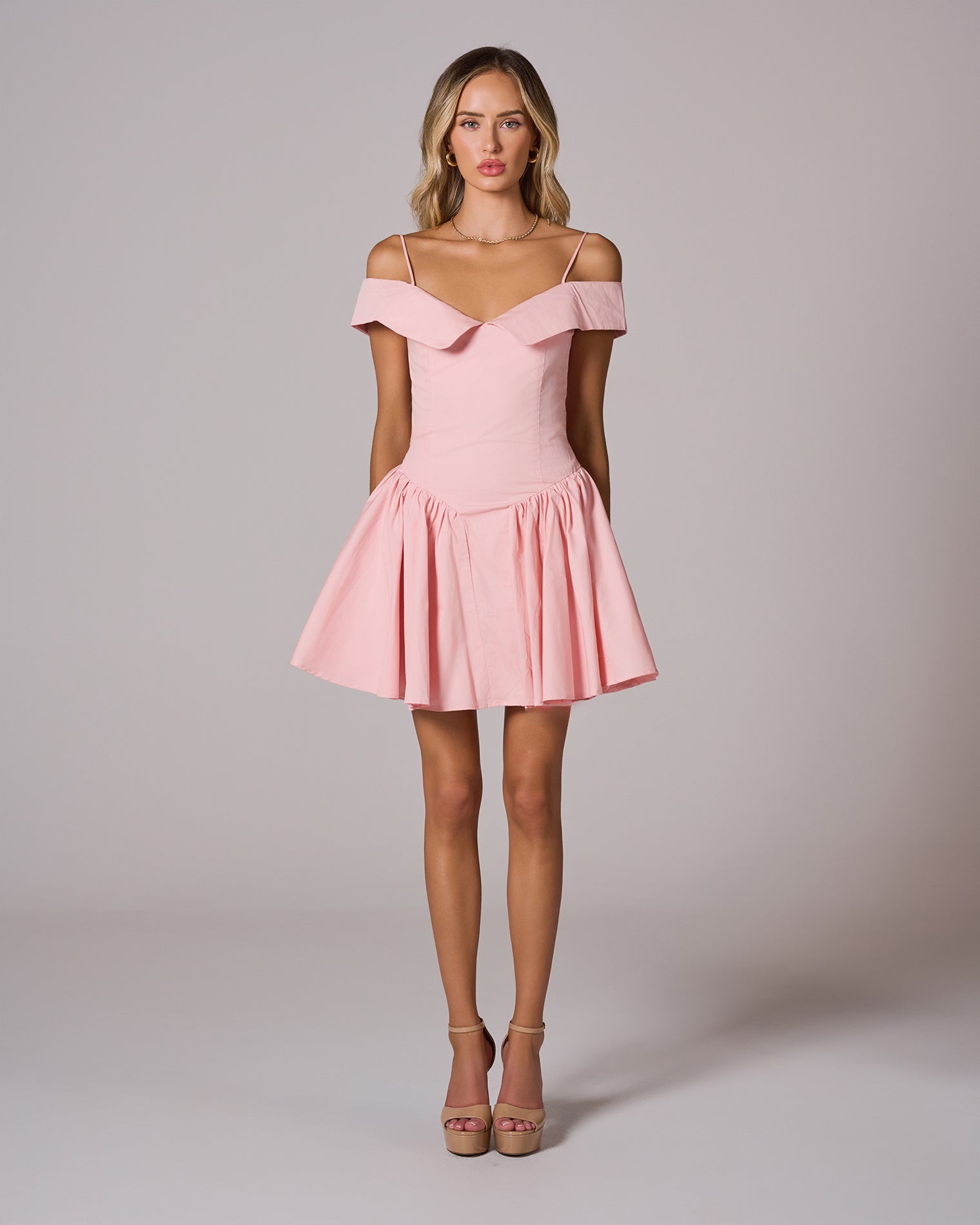 ESTHER Off Shoulder Mini Dress