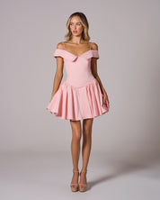 ESTHER Off Shoulder Mini Dress
