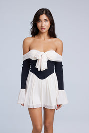 EUDORA Off The Shoulder Mini Dress