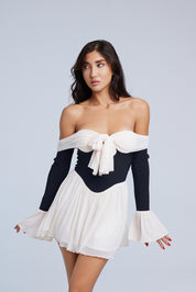 EUDORA Off The Shoulder Mini Dress