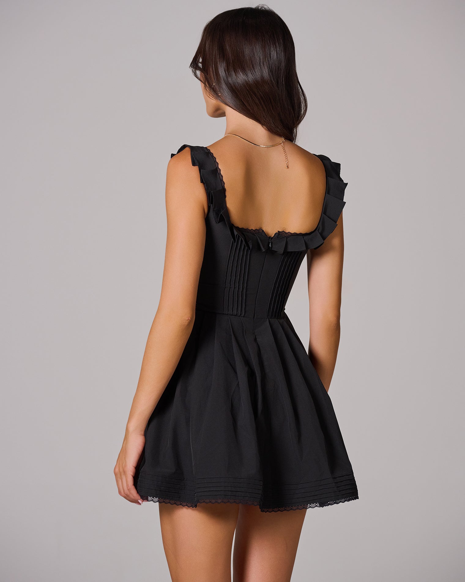 KELLY Pleated Mini Dress