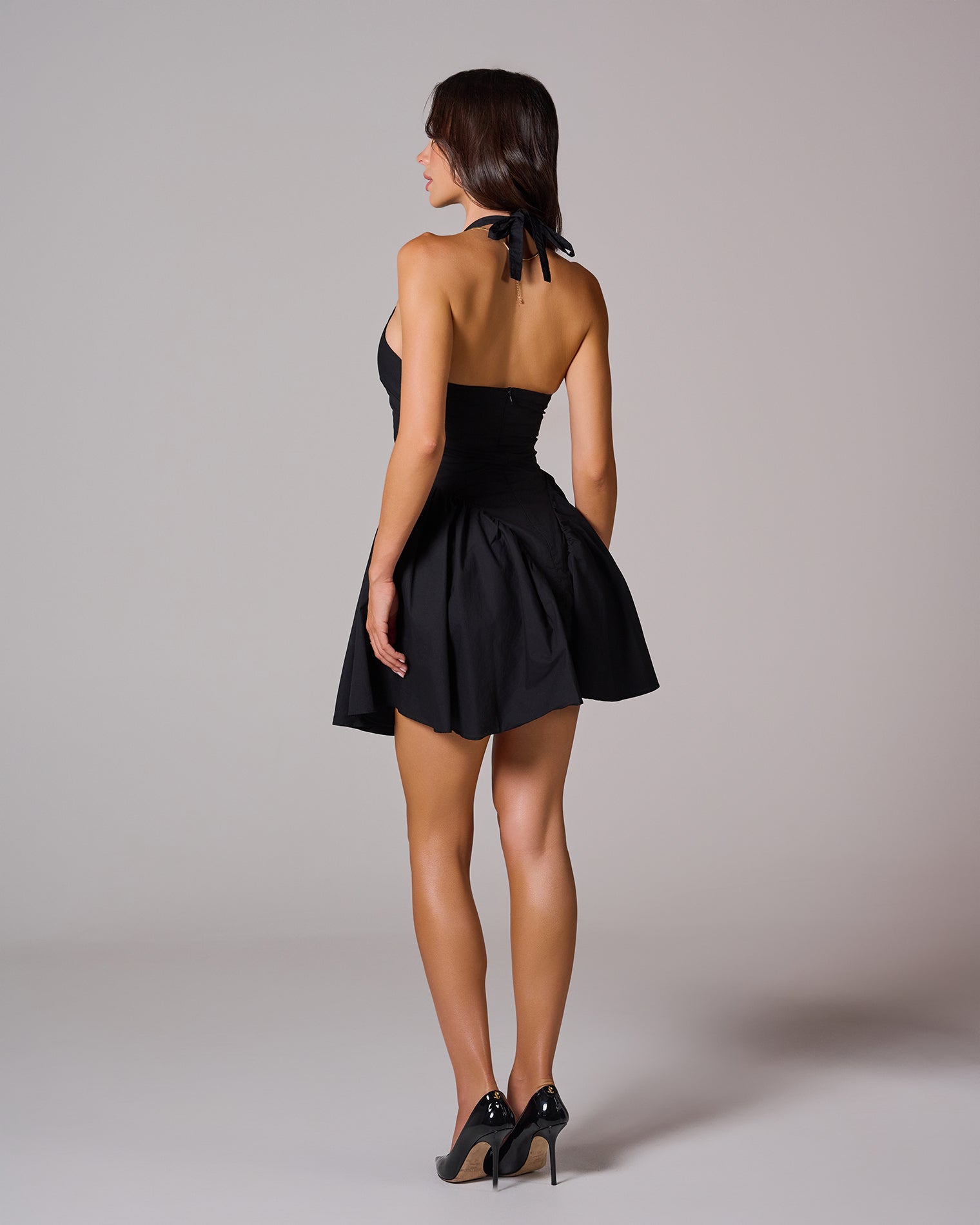 LILOU Halter Mini Dress