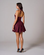 LILOU Halter Mini Dress