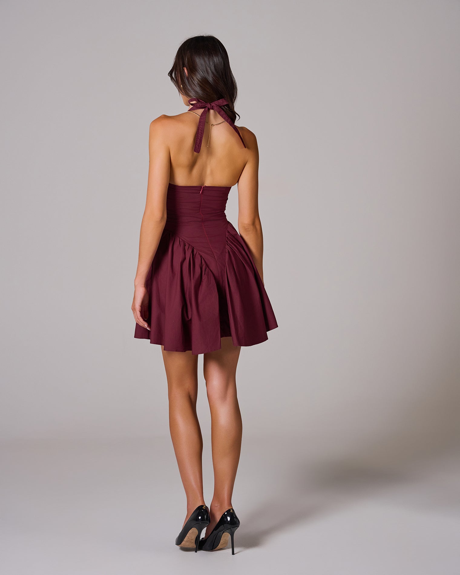 LILOU Halter Mini Dress