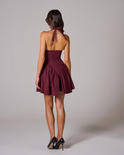 LILOU Halter Mini Dress
