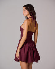 LILOU Halter Mini Dress