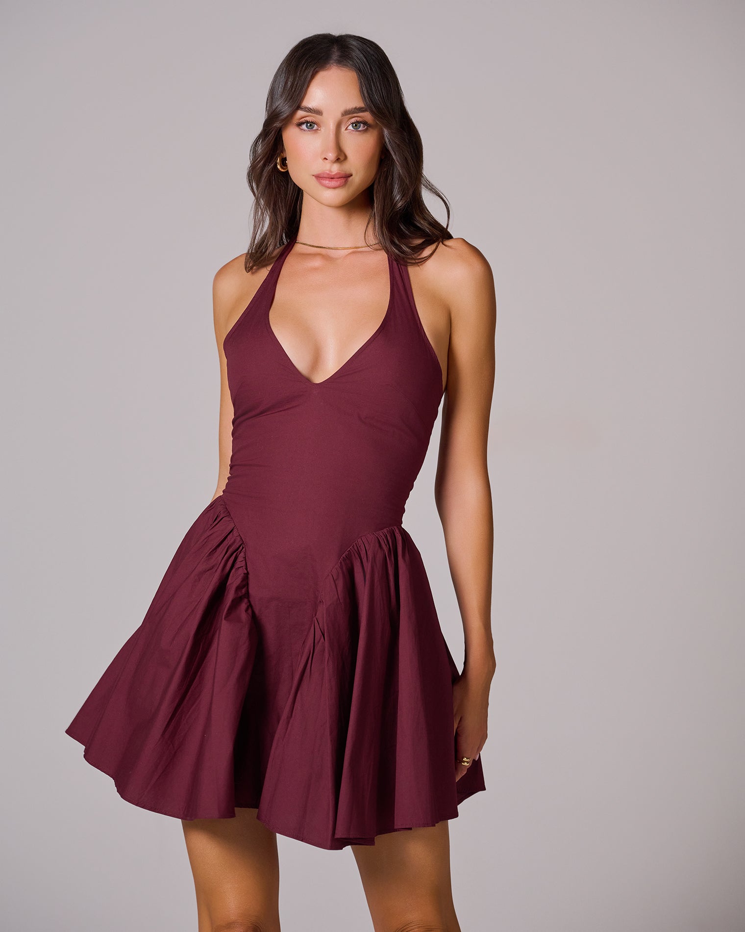 LILOU Halter Mini Dress
