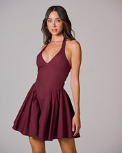 LILOU Halter Mini Dress