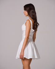 LOU Lace Trim Mini Dress