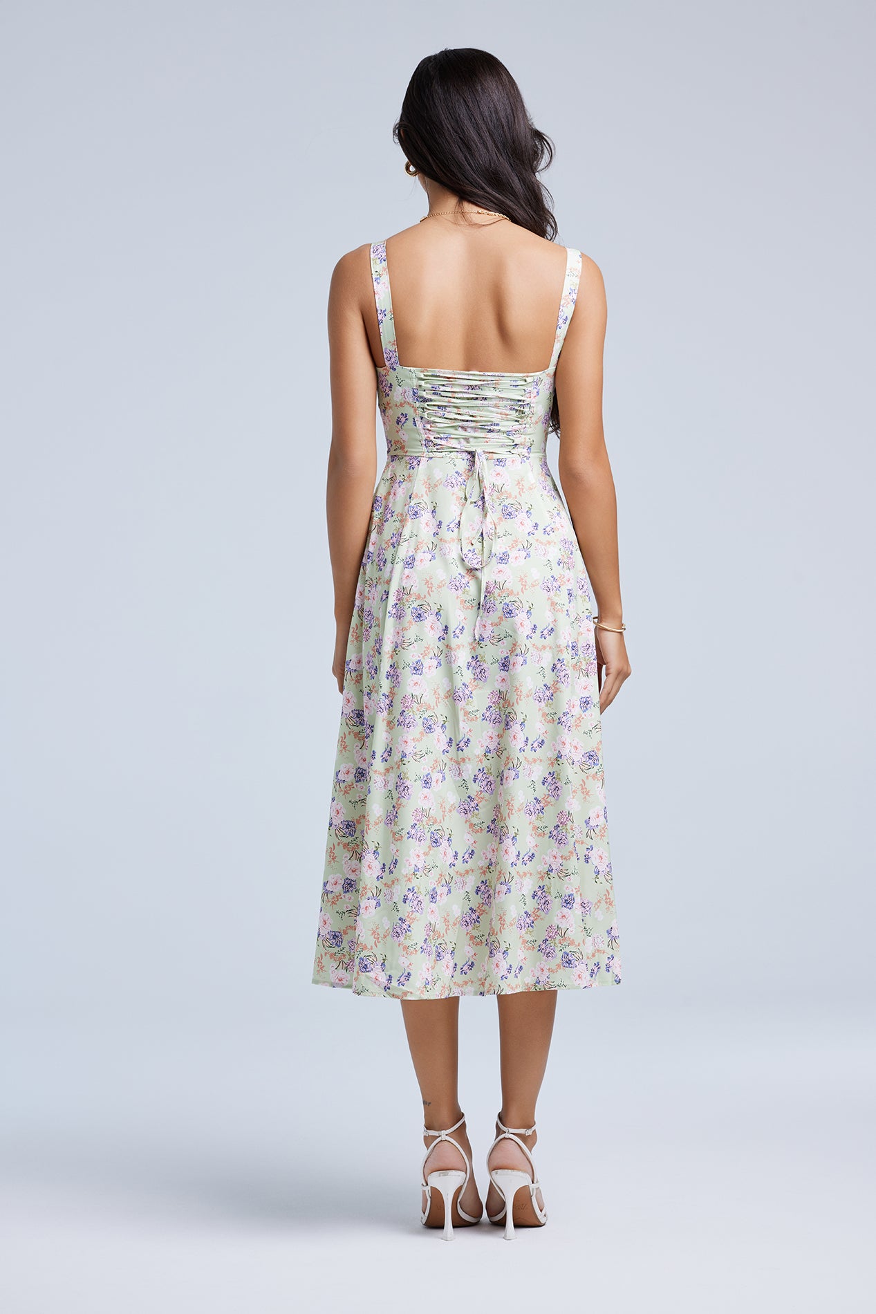 LOUISA Bustier Midi Dress