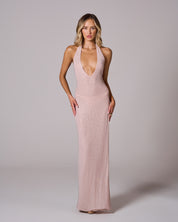 FROSTED FLAKE Embellished Maxi Dress