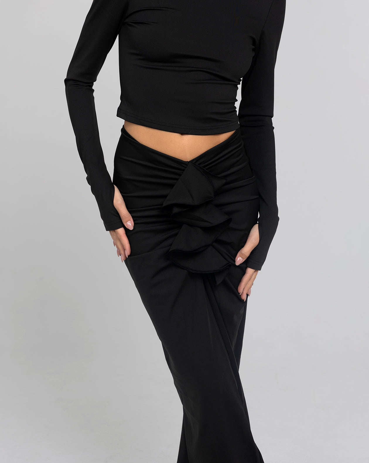 SHE'S GIVING Maxi Skirt & Top Set